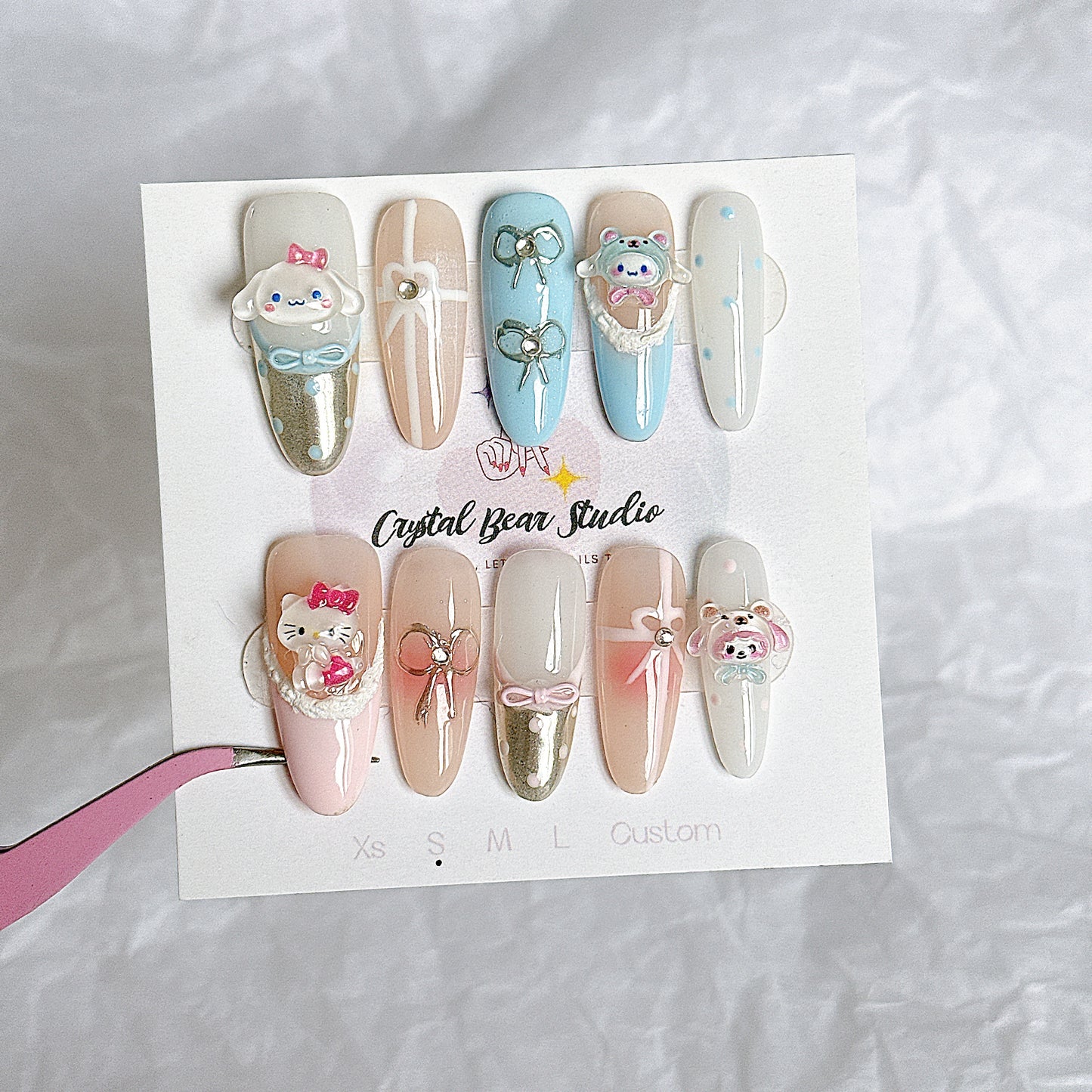 S|Blue&Pink Kitty Cinnamoroll