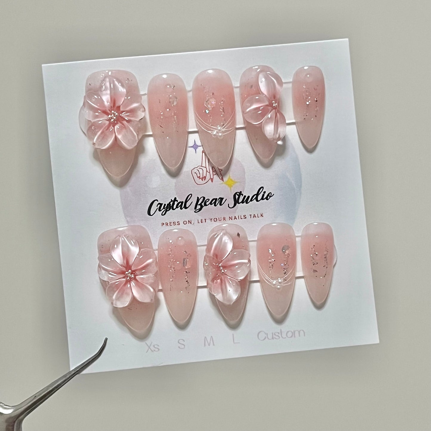 Pink Sakura Press-on Nails