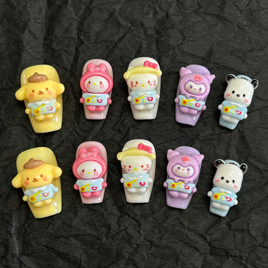 Colorful Sanrio Family