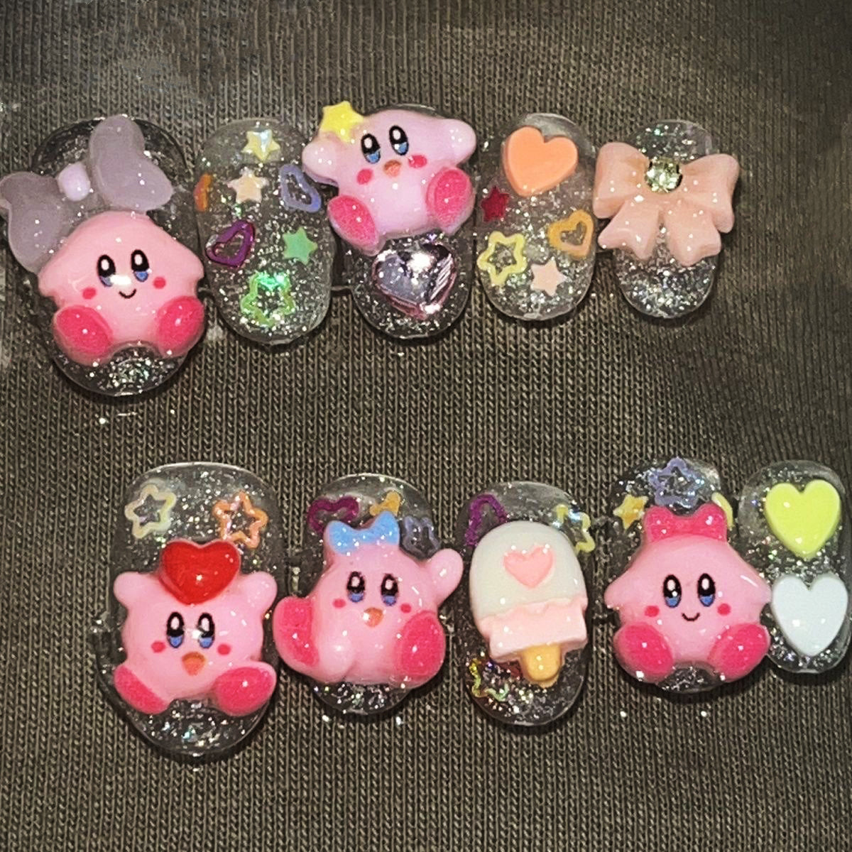 Star Kirby Ice Cream Bows