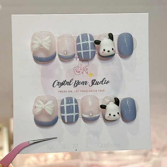 Cute blue  Pachacco Nails