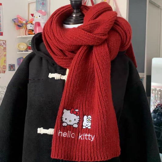 Red HK Scarf