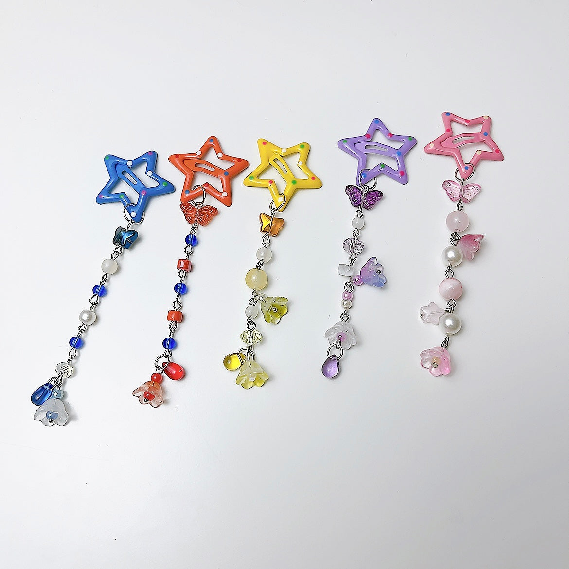 Rainbow Star Hairclips