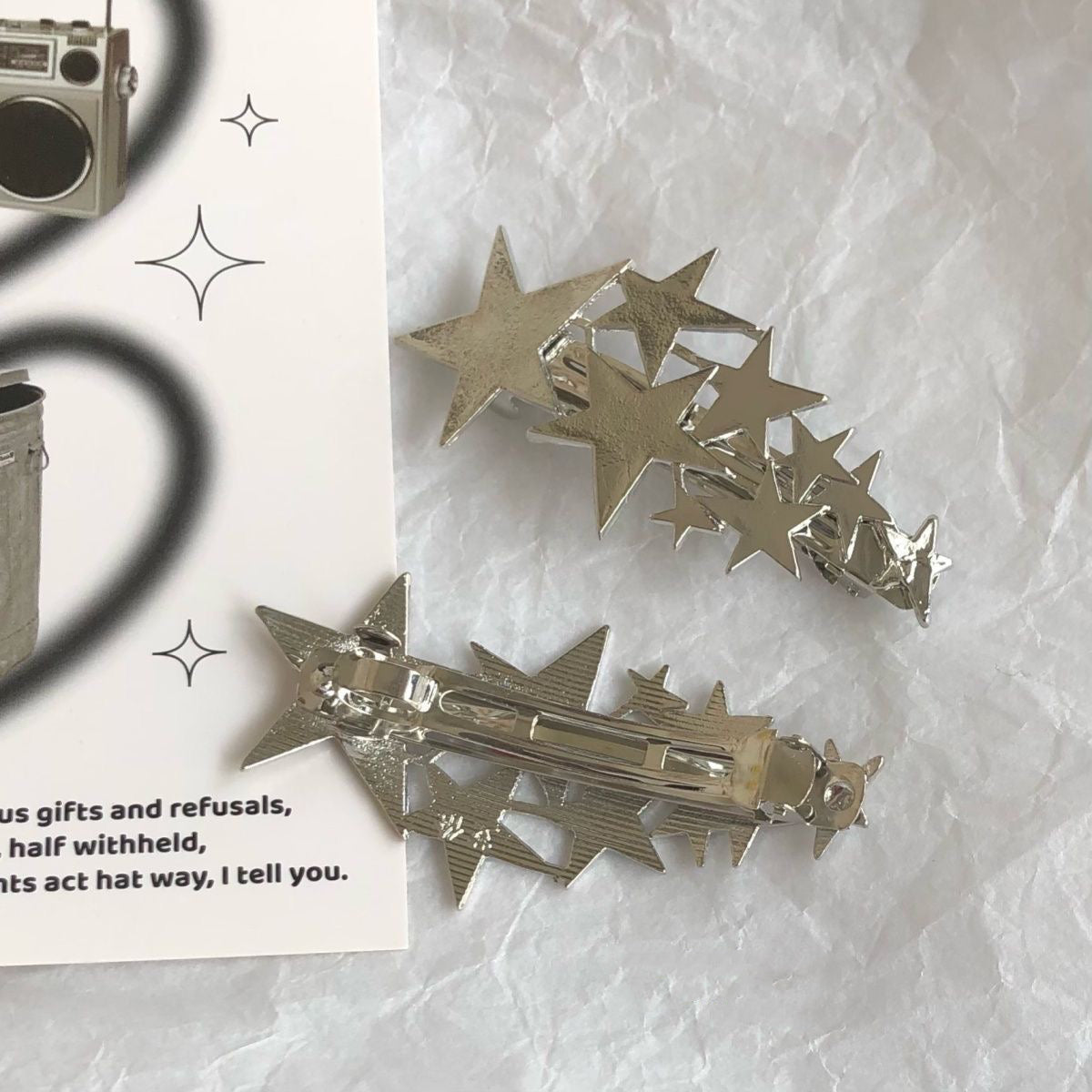 y2k Star hairclips